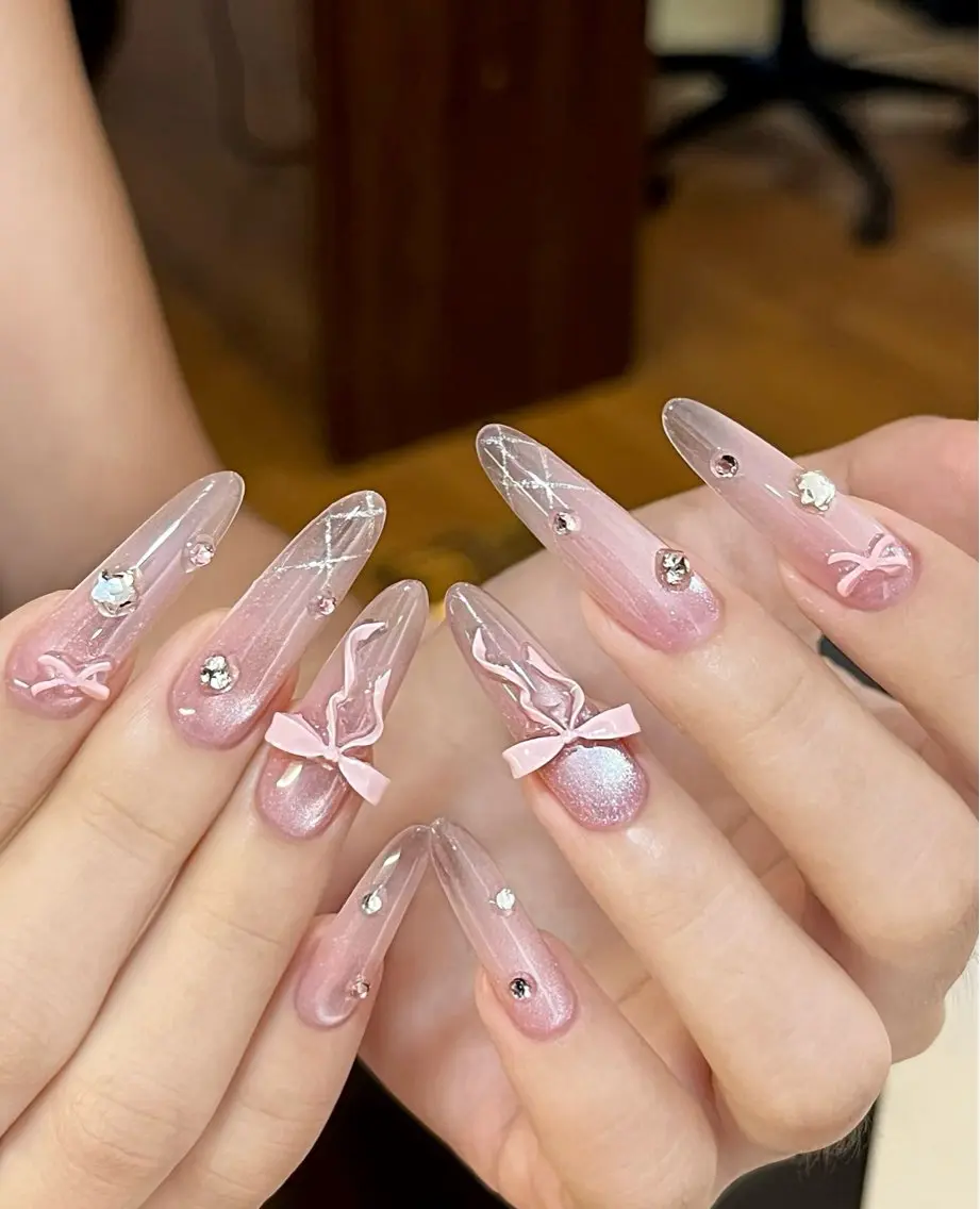 ネイル アートネイル フレンチネイル マグネットネイル ミラーネイル オフィスネイル ハンドネイル Blossom nail_研修のネイルデザイン