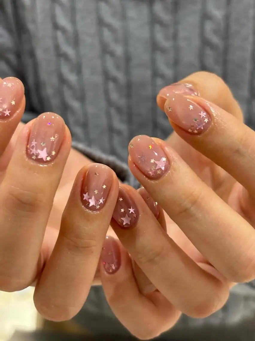 ネイル グラデーション ラメ(グリッター) マグネットネイル ミラーネイル ニュアンスネイル ハンドネイル Lumi de nailsのネイルデザイン