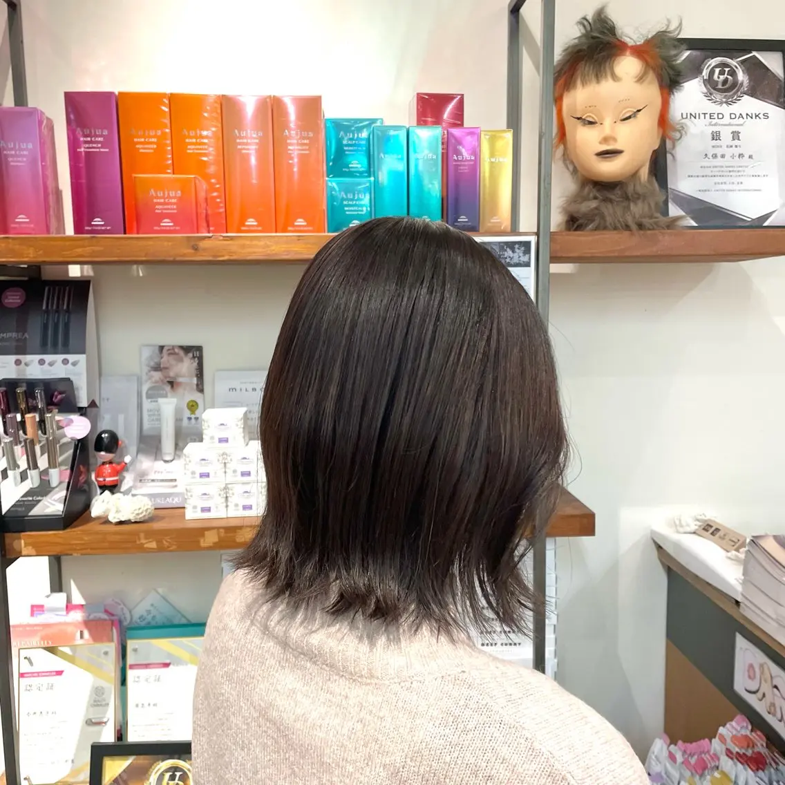 ミディアム カラー カット ヘアカラー トリートメント このみ/髪質改善 /ヘアアレンジ🫧のヘアスタイル