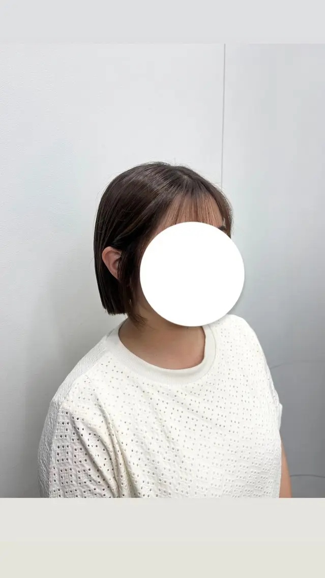 カラー ベージュカラー ボブ ⠀ NONOKAのヘアスタイル