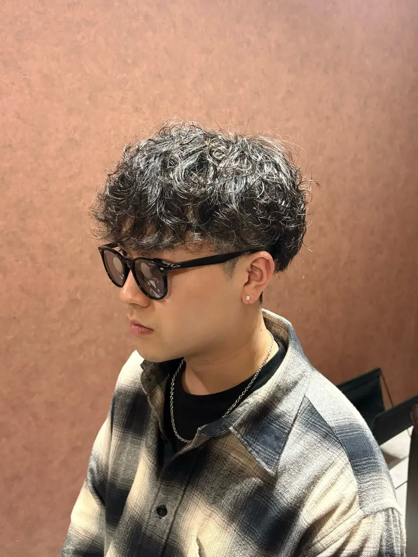 ショート パーマ メンズ カット パーマ メンズ特化 / Reiのヘアスタイル