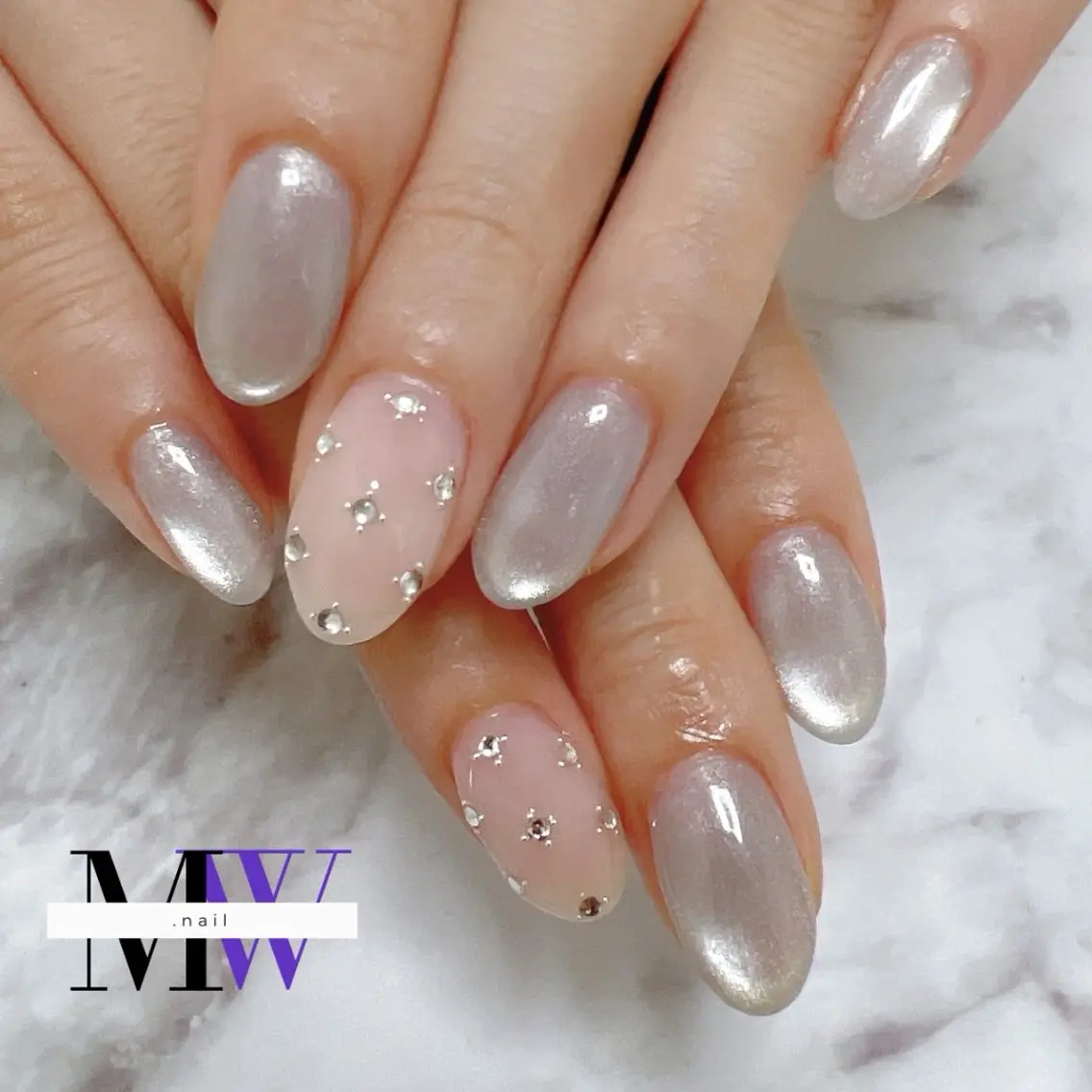 ネイル マグネットネイル ハンドネイル MW .nailのネイルデザイン