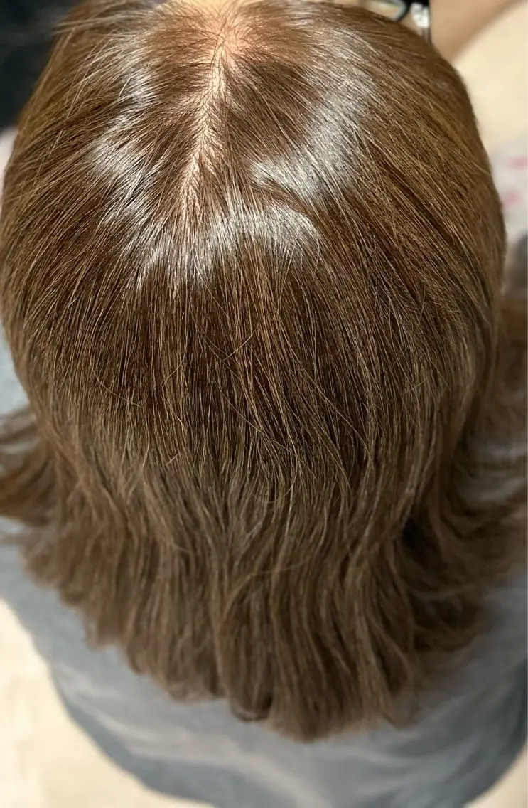 セミロング 顔周りカット 森山 愛有菜のヘアスタイル