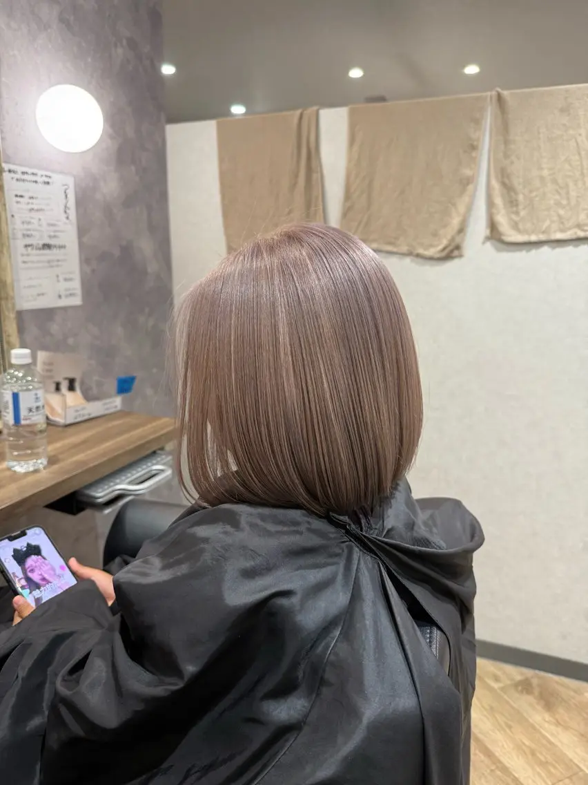 ミディアム 阪急箕面徒歩1分 labimani千葉のヘアスタイル