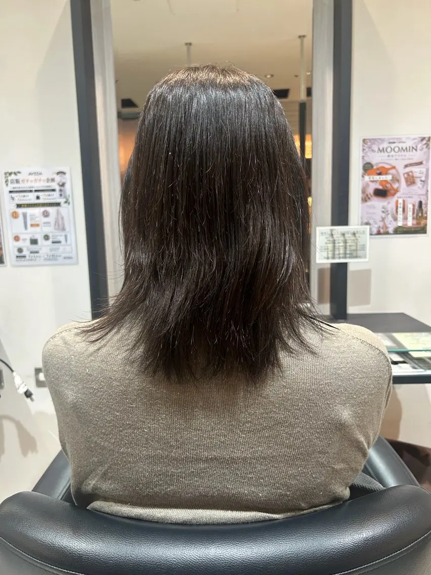 セミロング カラー 増田 陽のヘアスタイル