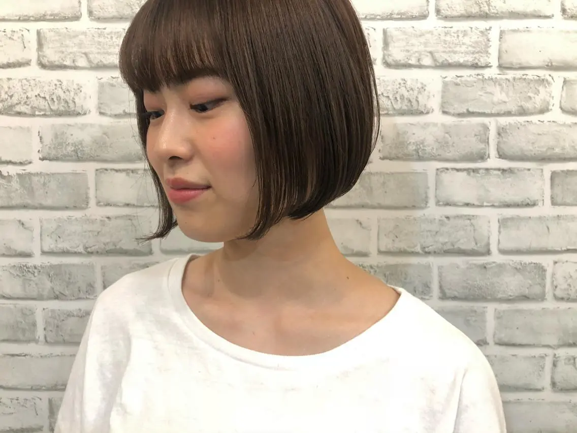 ショート 切りっぱなしボブ ボブ ボブ / オージュア 🌸Mikuのヘアスタイル