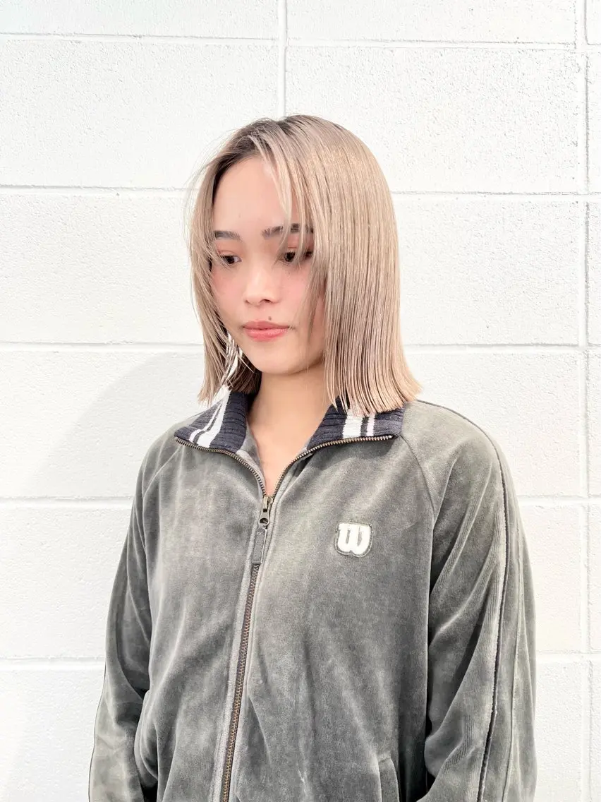 ミディアム カラー カット ヘアカラー トリートメント HARU//原宿🤍 リピート率NO.1のヘアスタイル