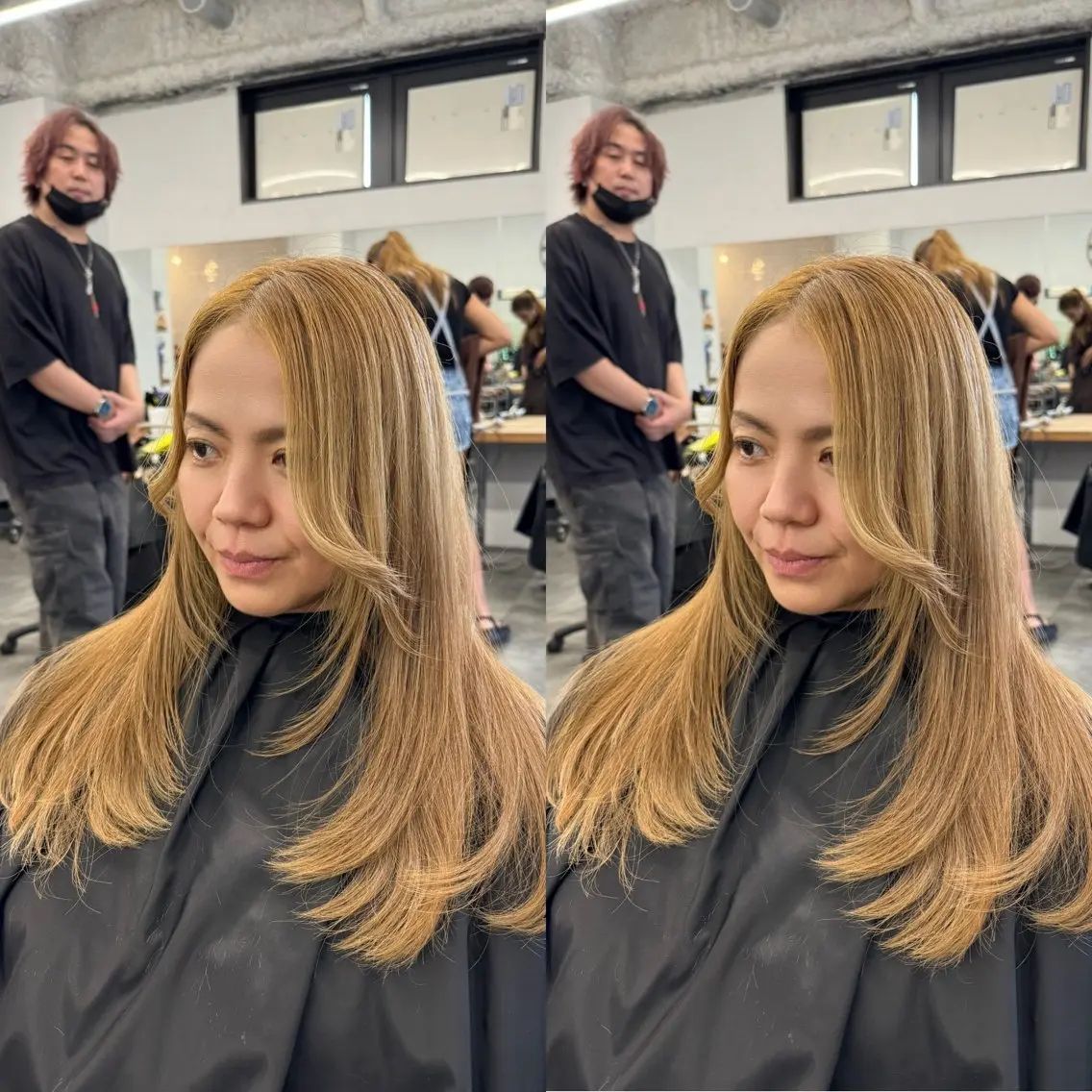 ロング 外国人風カラー レイヤーカット カット 川井 英郁のヘアスタイル