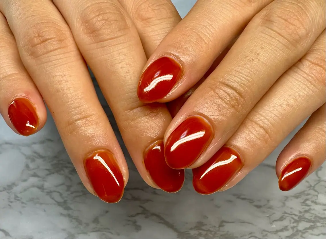 ネイル オーロラネイル ニュアンスネイル ワンカラーネイル 夏ネイル Mai’s nailのネイルデザイン
