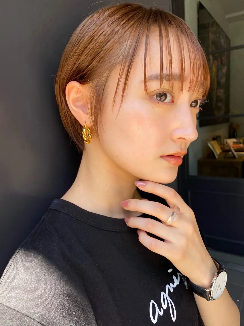 ショート 美髪矯正/艶髪 sand🎀Ricoのヘアスタイル