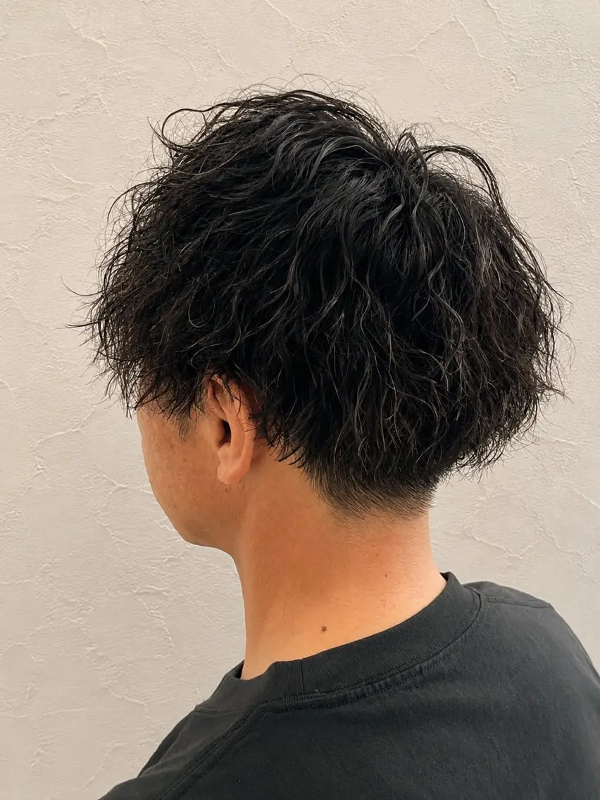 パーマ メンズ カット パーマ 石川 尚斗のヘアスタイル