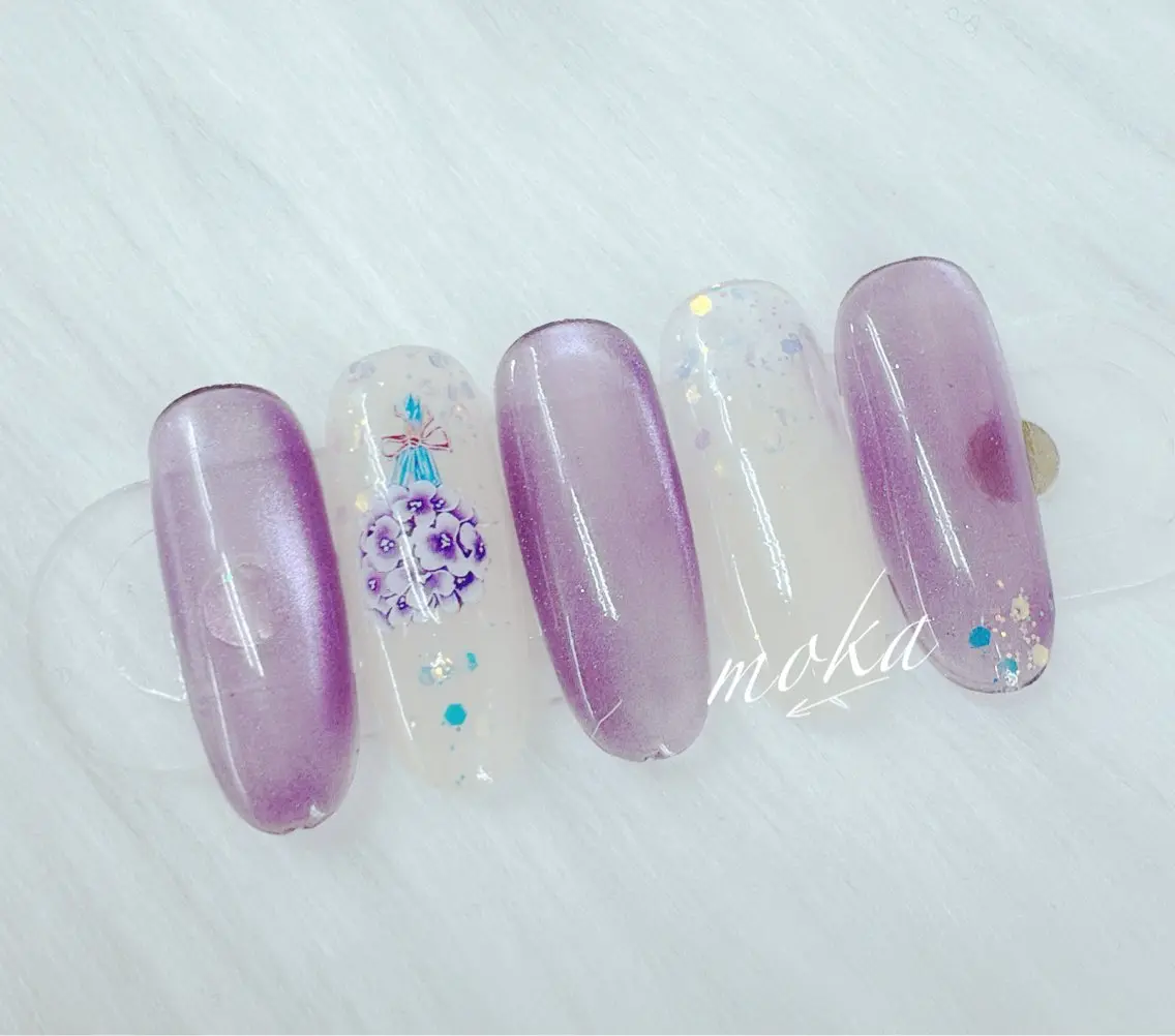 ネイル ハンドネイル ハンドケア 胡蝶蘭レディースサロ ンNailMOKAのネイルデザイン