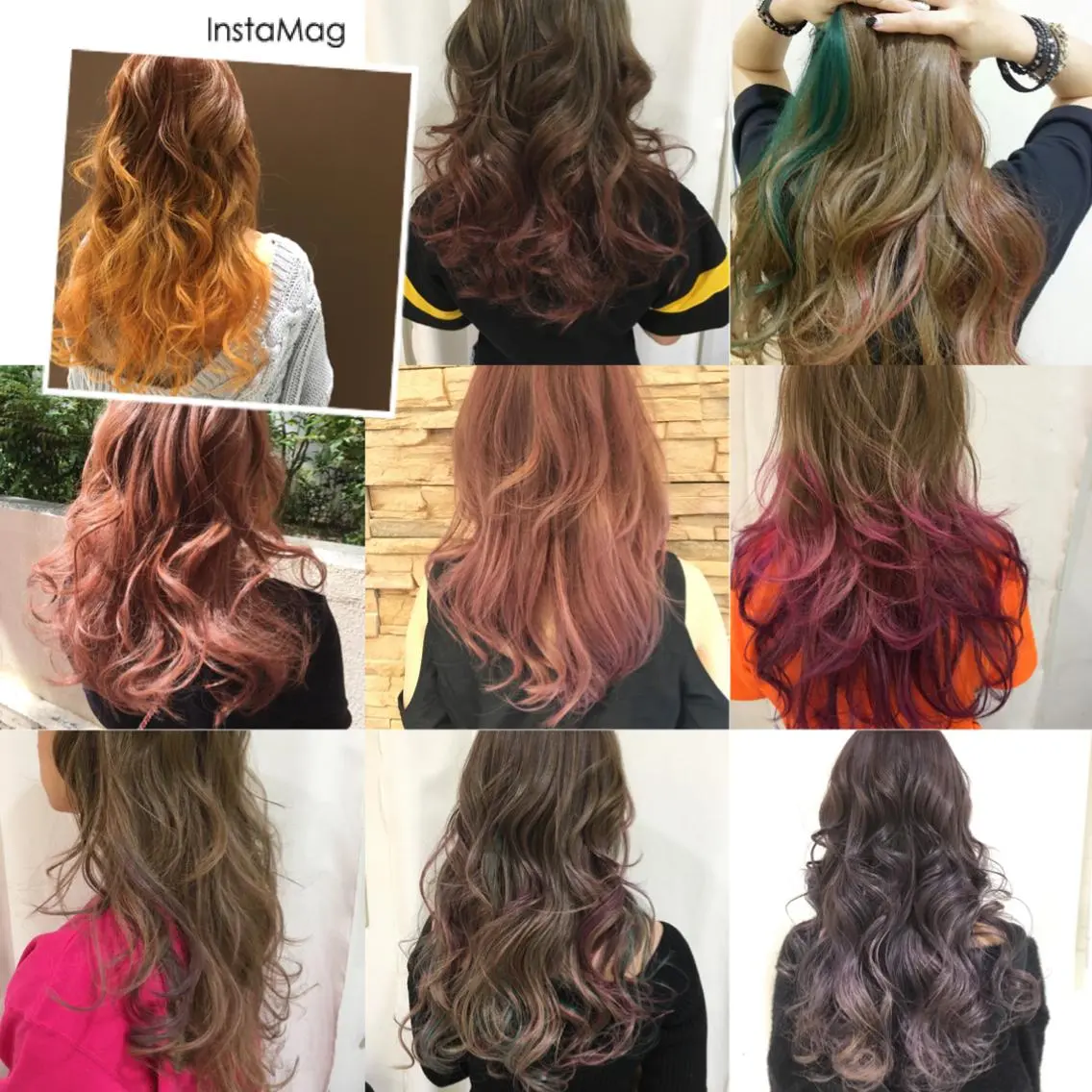 ロング カラー ヘアアレンジ きむえり/髪質改善 /うねり広がり改善のヘアスタイル