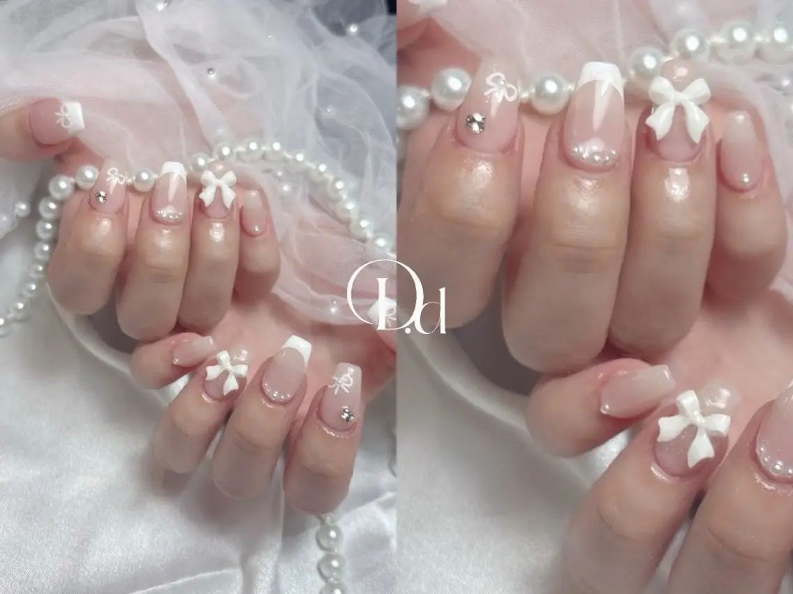ネイル フットネイル フレンチネイル ジェルネイル ガーリー グラデーション D.d Nail Moeのネイルデザイン