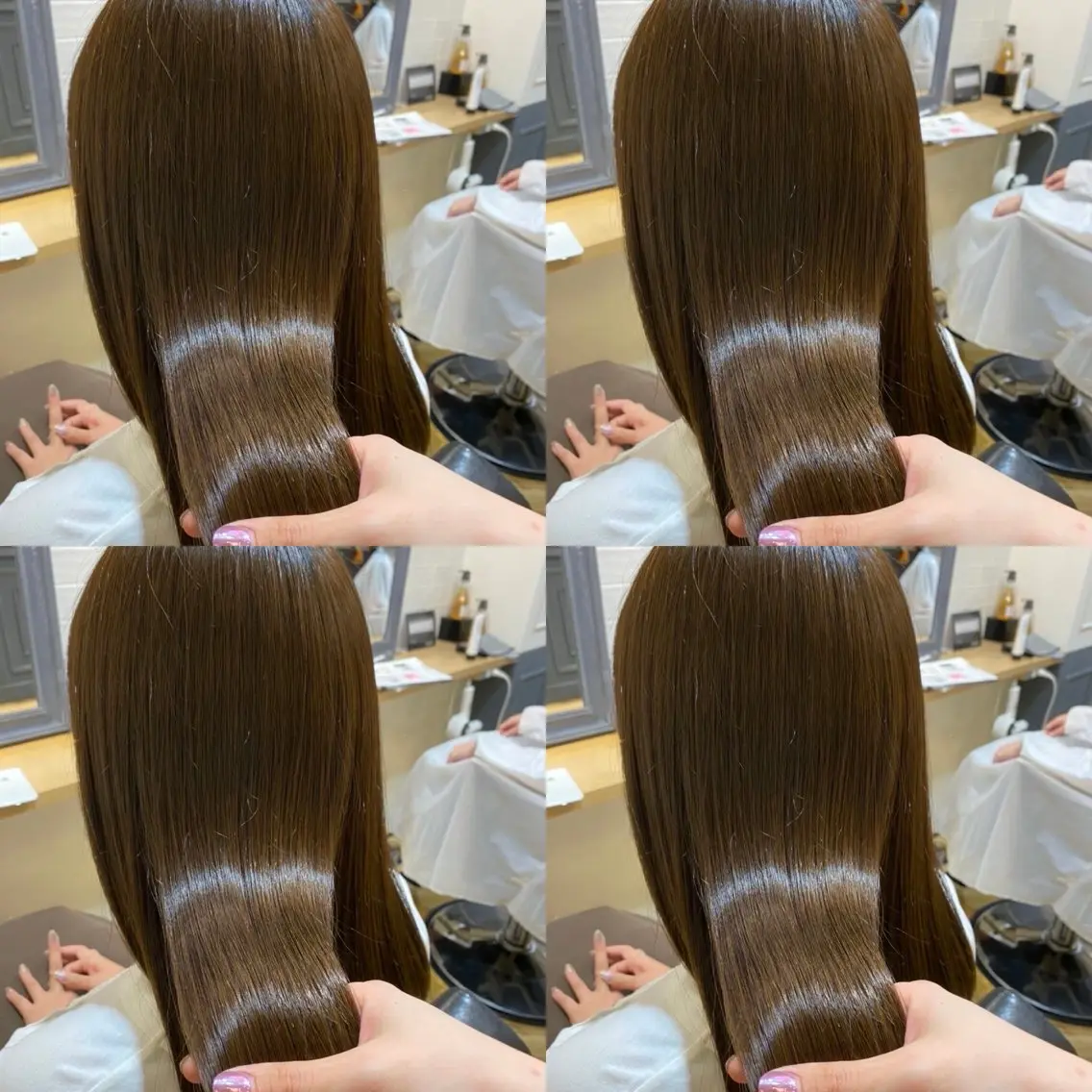 💎ケアカラー➕Aujua2step➕超音波アイロン(韓国ヘア、暖色、寒色、髪質改善)カラーモデルの写真