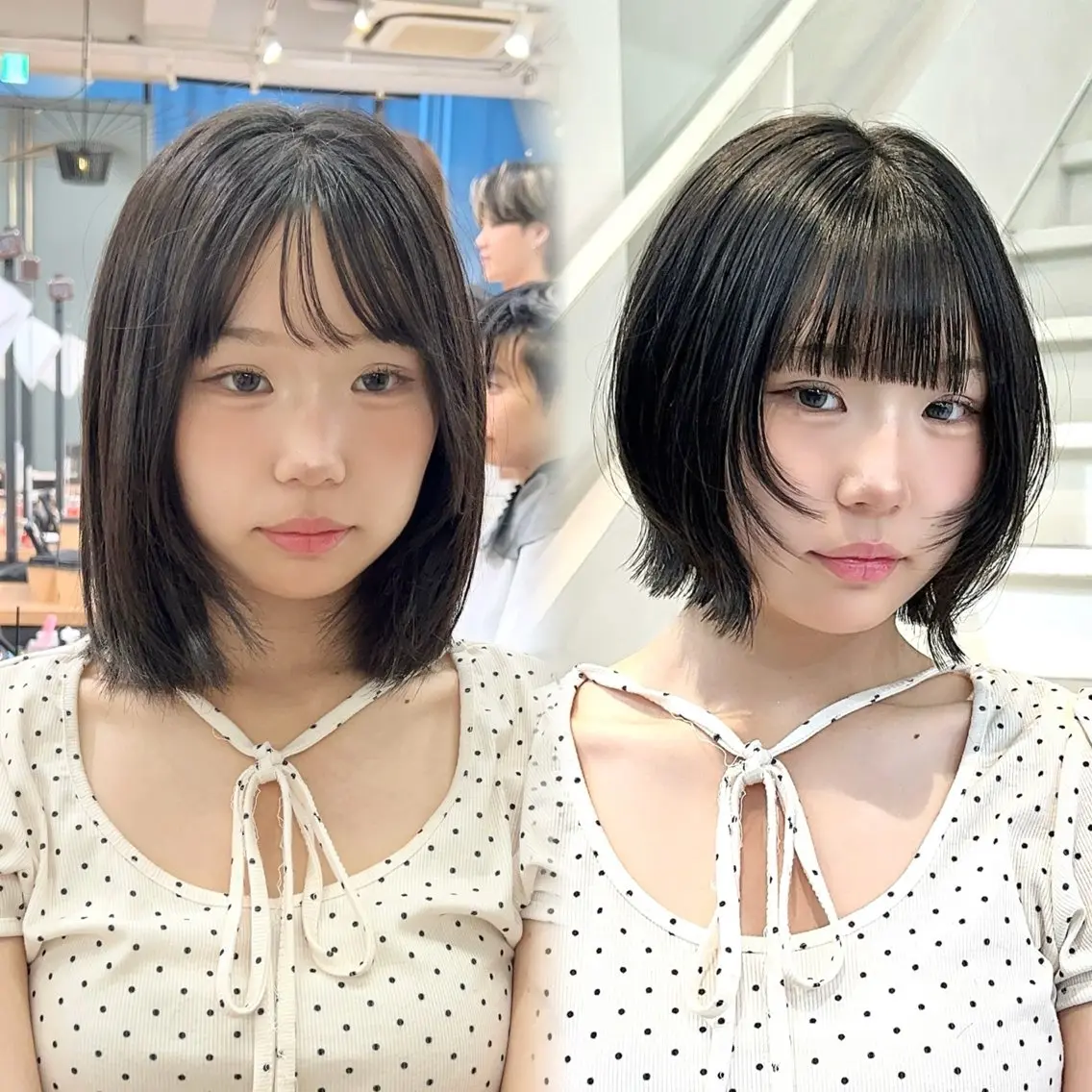 ショート カット 🎀ミディアムボブ/ 縮毛矯正/ひかりのヘアスタイル