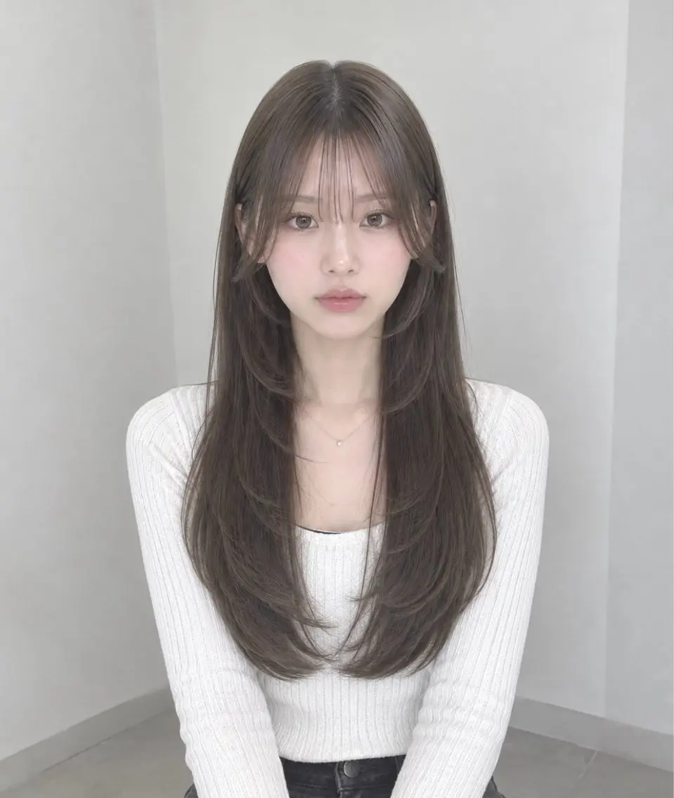 ロング カット ✨津田佐功/兵庫三宮 レイヤー/オリーブ✨のヘアスタイル