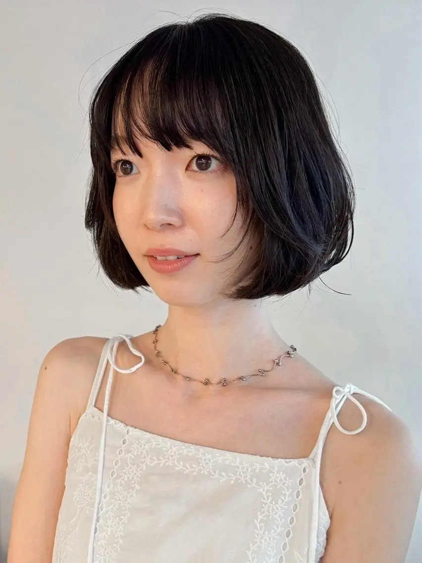 ショート ボブレイヤー ボブ 顔まわりレイヤー レイヤーカット 似合わせカット カット 🌼山本有沙/多毛 ・髪質ケアが得意🌼のヘアスタイル