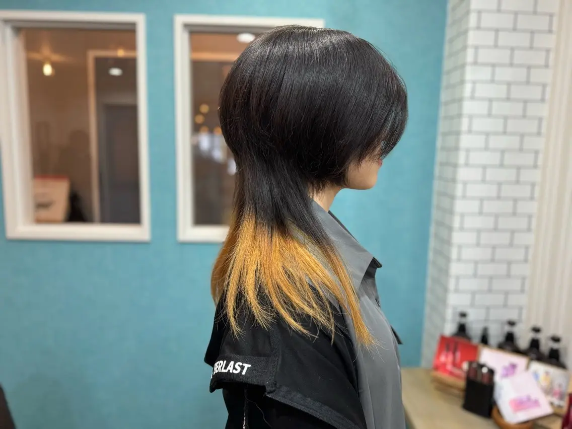 ロング カラー ハイレイヤー レイヤーカット ウルフカット 樋口 まさみのヘアスタイル