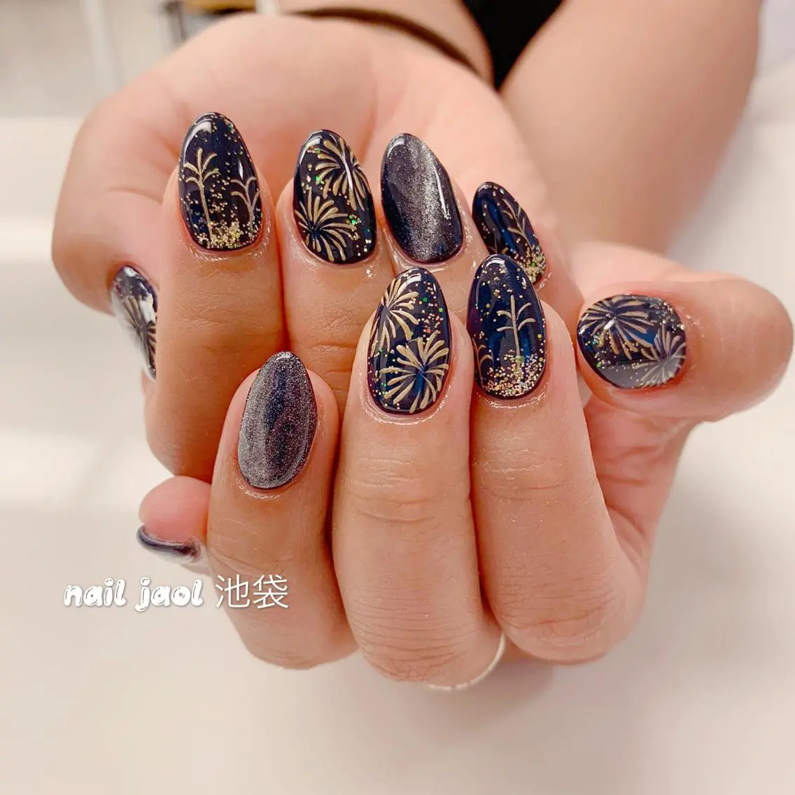 ミディアム ハンドネイル ネイルJaol 池袋のネイルデザイン