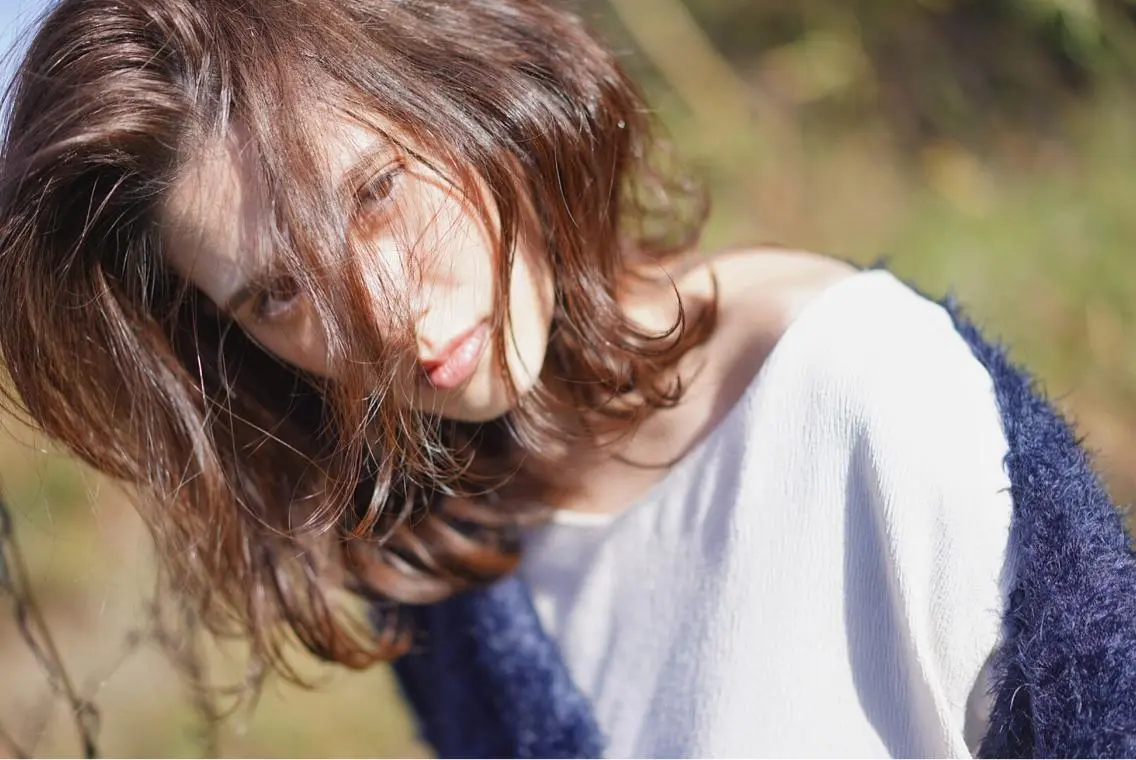 ミディアム カラー 千村 亮のヘアスタイル