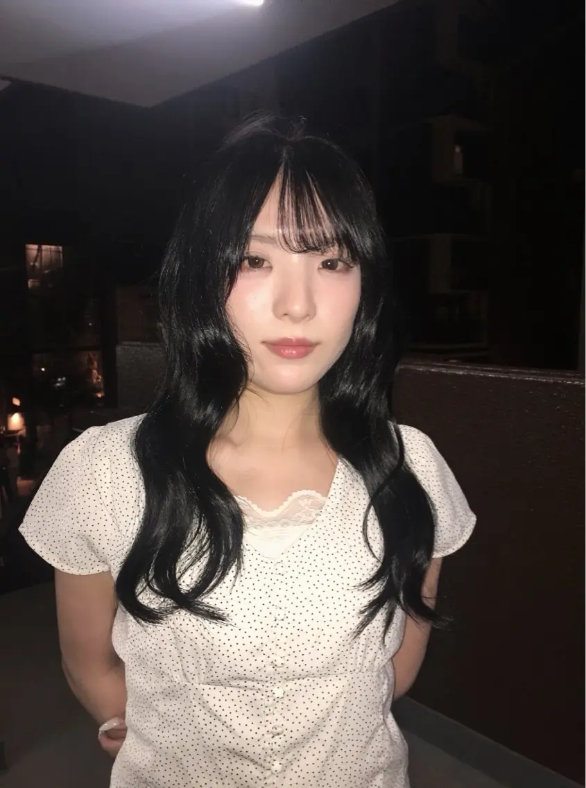 カラー 黒髪 ヘアカラー nao /HUIのヘアスタイル