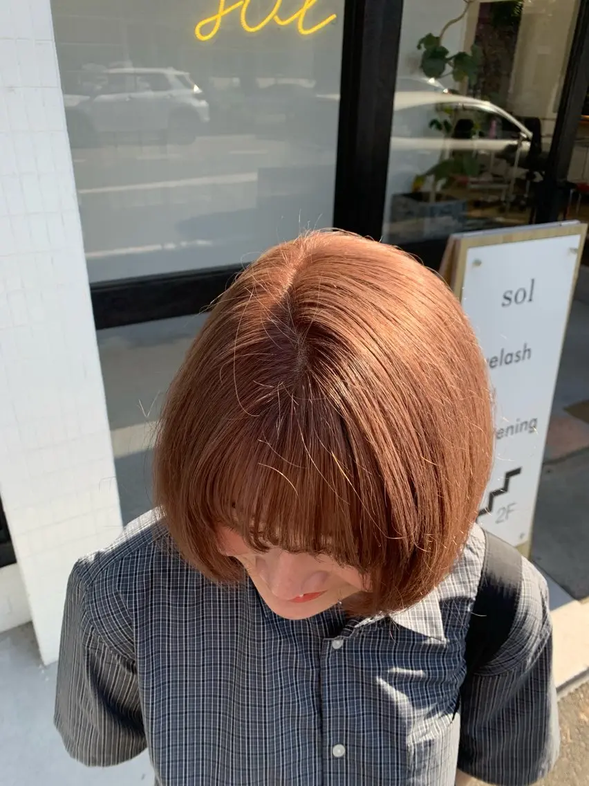 ヘアカラー トリートメント 問屋町/艶髪/ momokaのヘアスタイル