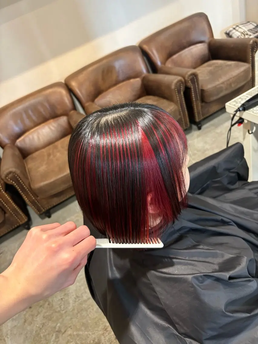 ショート カラー ヘアアレンジ カット ヘアカラー トリートメント ヘアセット ☂️カトウ ケイゴ☂️のヘアスタイル