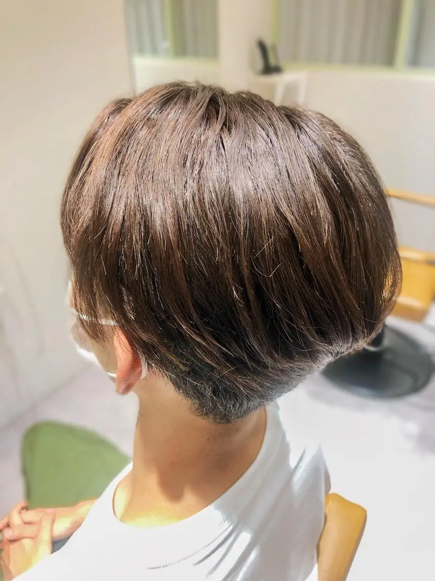 メンズカット+オーガニックヘアカラー (シャンプー・ドライ込)の写真