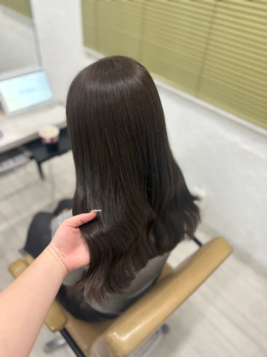 ロング カラー カット ヘアカラー トリートメント 暖色系カラー/ピンク Ririi🎀のヘアスタイル