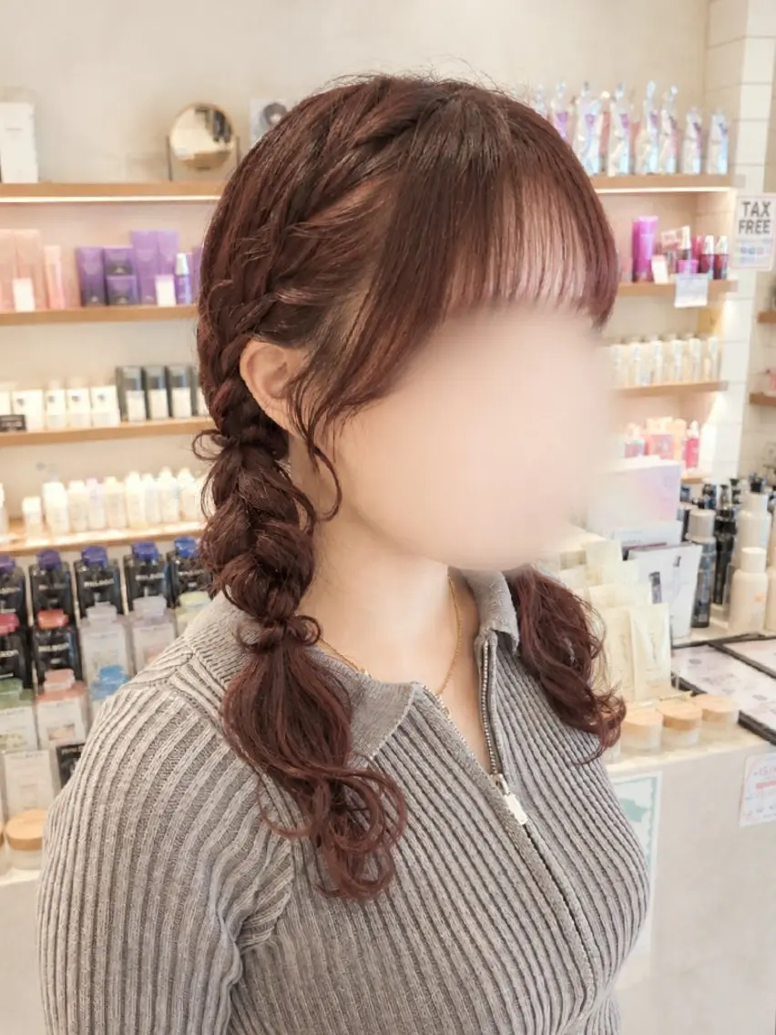 セミロング ヘアアレンジ ヘアセット MIYU/レイヤー 透明感カラー/渋谷のヘアスタイル