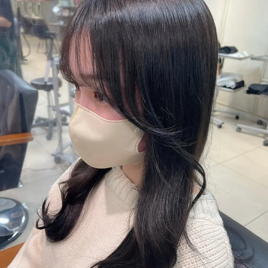 ロング 江口 さやかのヘアスタイル