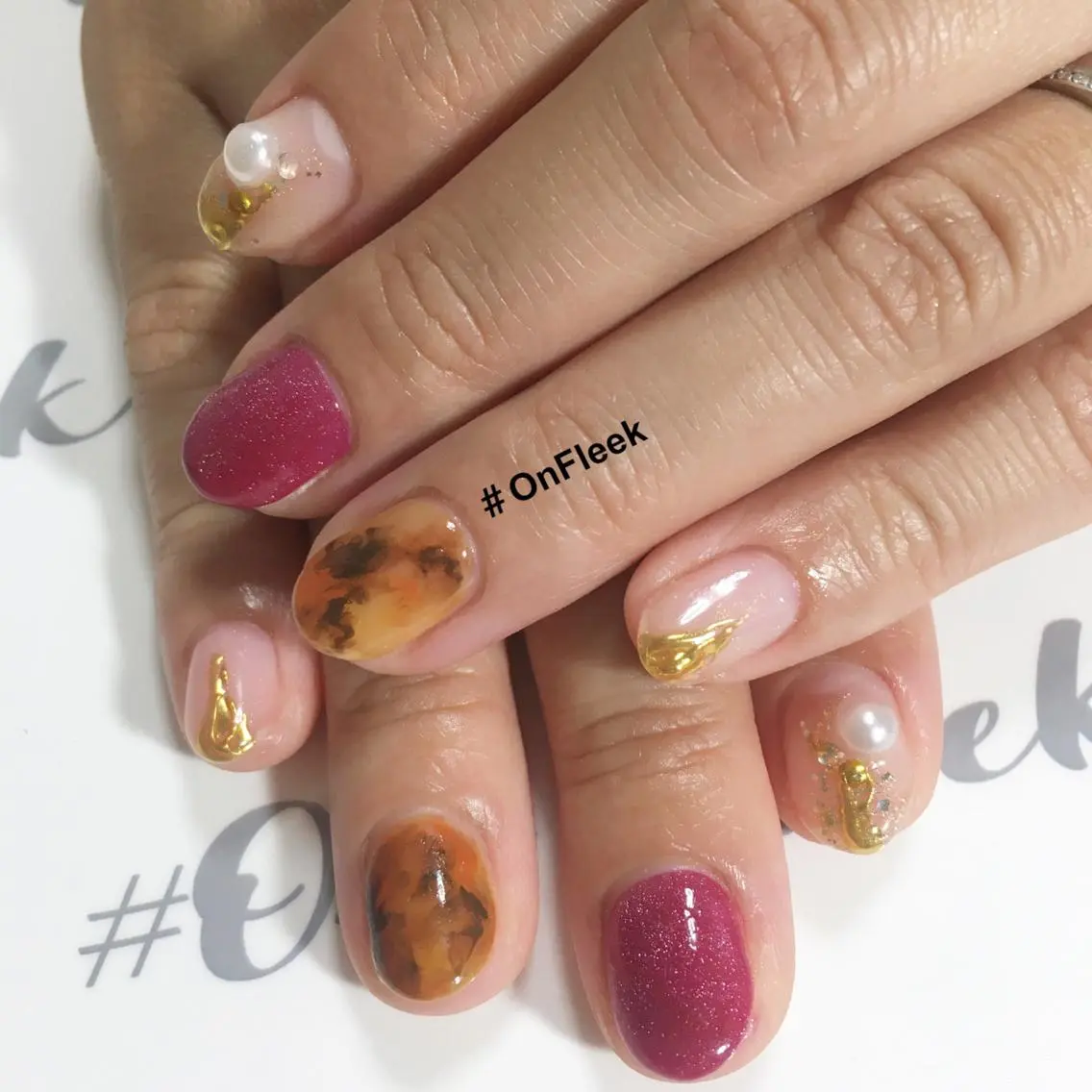 ネイル ハンドネイル NailSalon ＃OnFleekのネイルデザイン