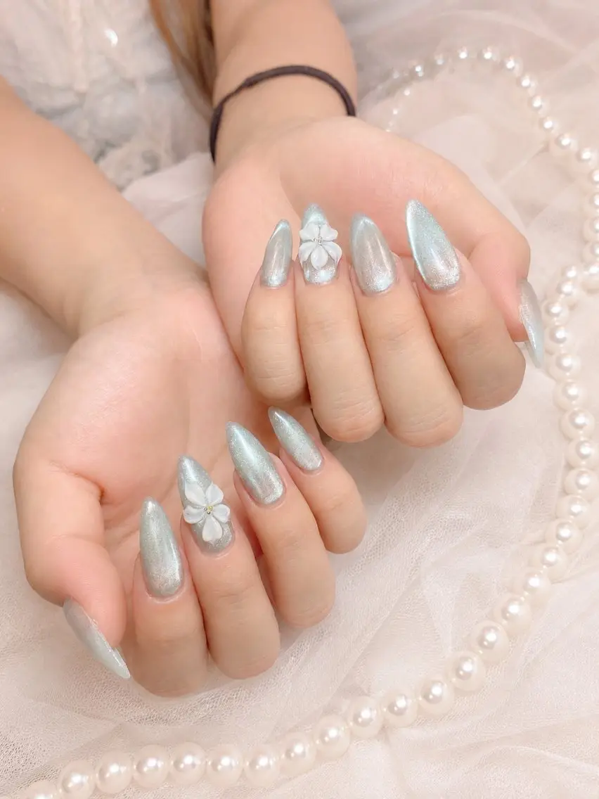 ネイル チークネイル 長さ出し フラッシュネイル フレンチネイル ジェルネイル ハンドネイル ハンドケア min nail salonのネイルデザイン