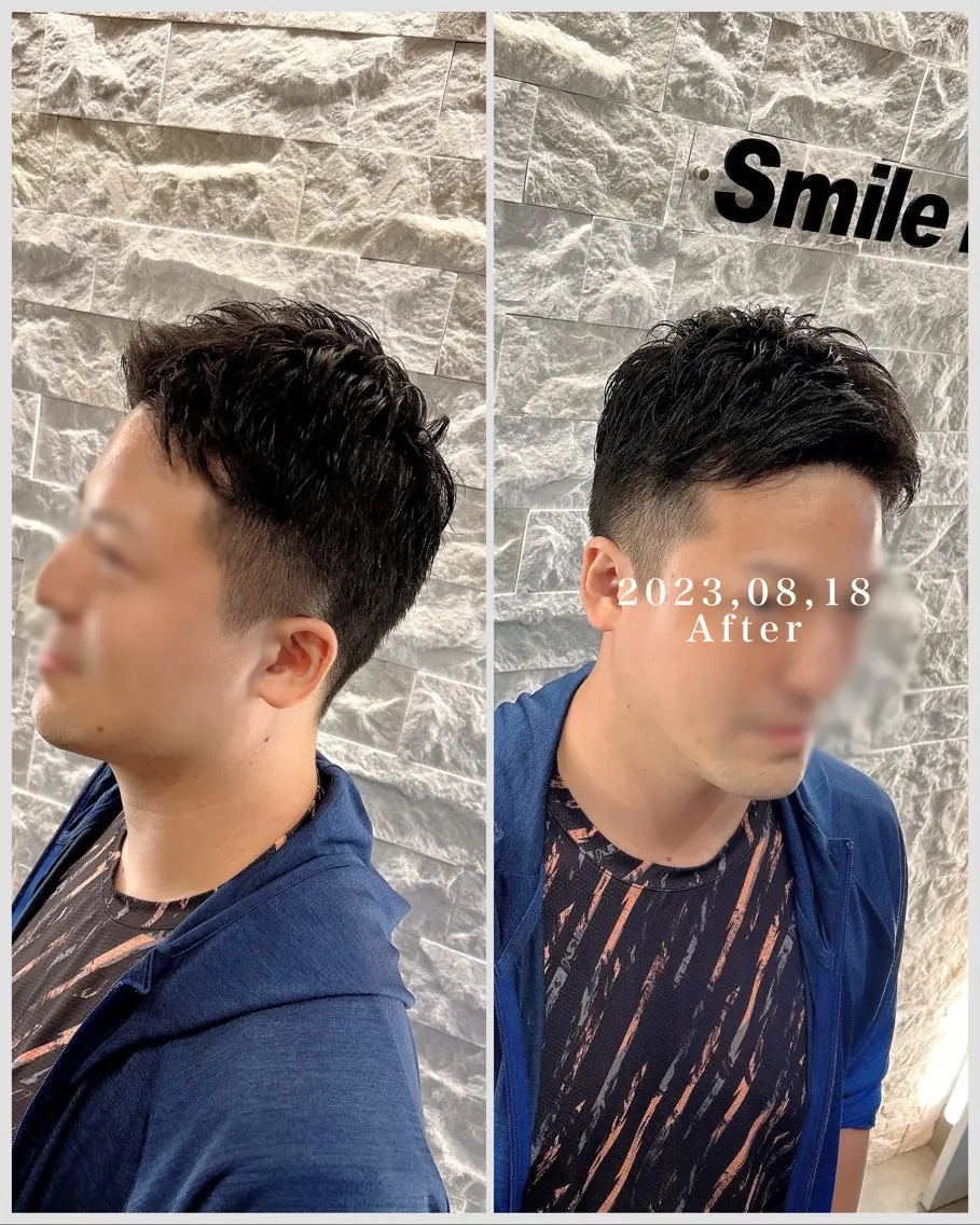ショート メンズ ツーブロック 深野 茜のヘアスタイル