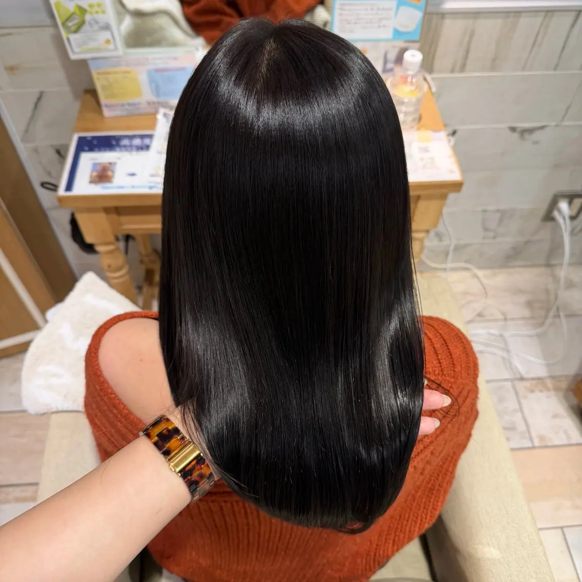 🩵艶感カラー＋Aujuaトリートメント🩵の写真
