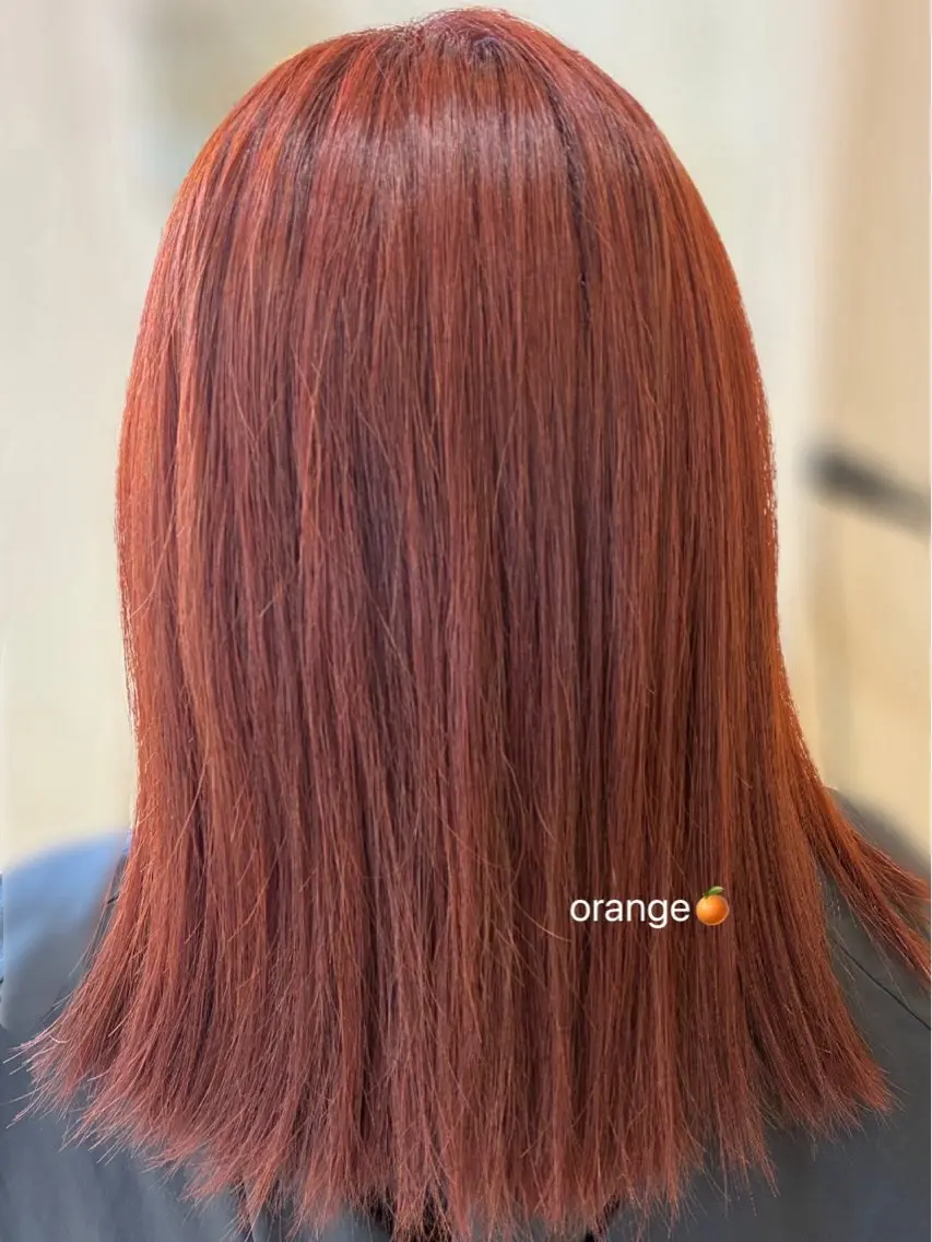 カラー オレンジ LiTA  浜線店 小野寺のヘアスタイル