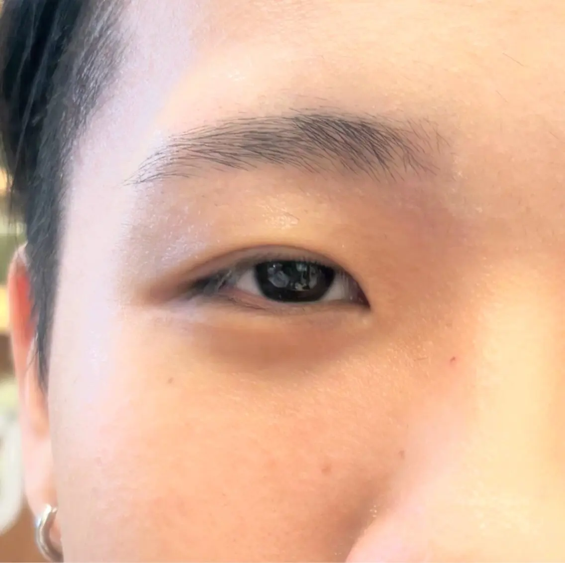 アイブロウ メンズアイブロウ 眉毛ワックス脱毛 ワックス脱毛 カラー✰眉毛モデル 蒲生四丁目✿下道彩咲のヘアスタイル