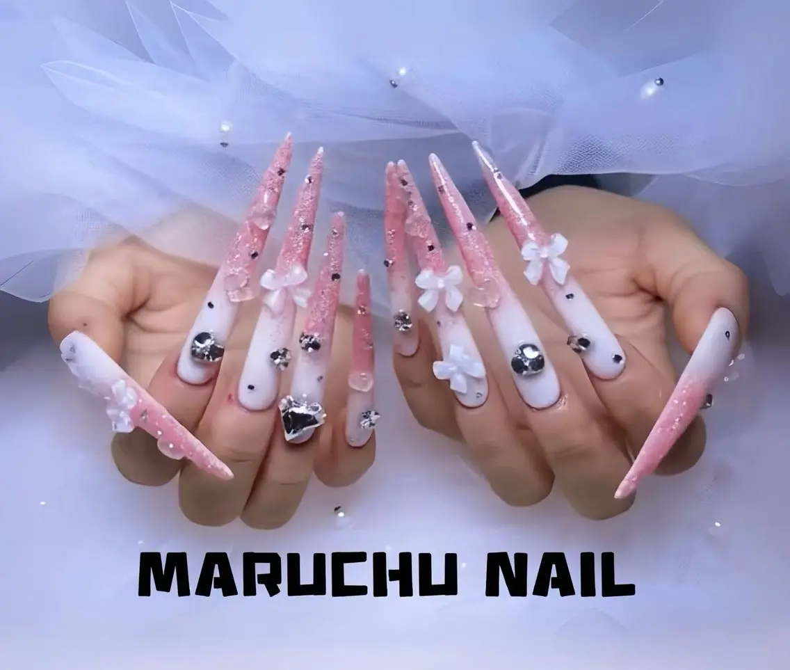 ネイル アートネイル 成人式 ジェルネイル ニュアンスネイル 夏ネイル MARHCHU NAILのネイルデザイン