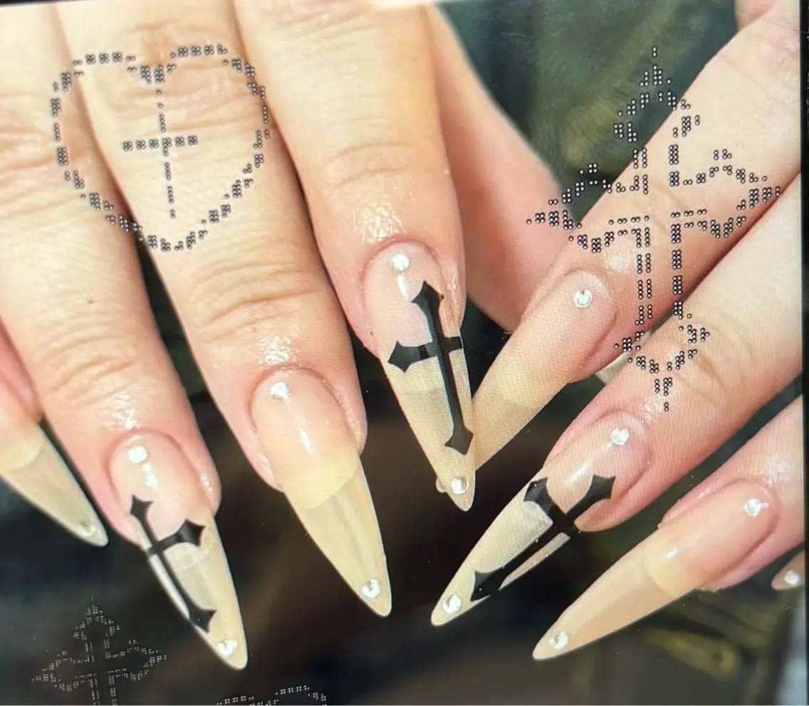 ネイル アートネイル ハンドネイル H3 Nail Tsuki🦋💙のネイルデザイン