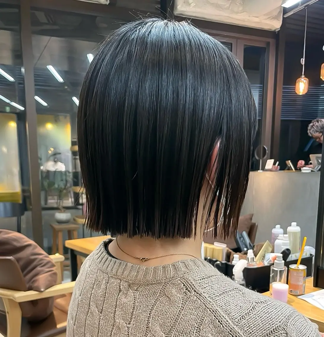 ショート カラー ボブ カット ヘアカラー トリートメント ボブ/ショート /パーマ/shinのヘアスタイル
