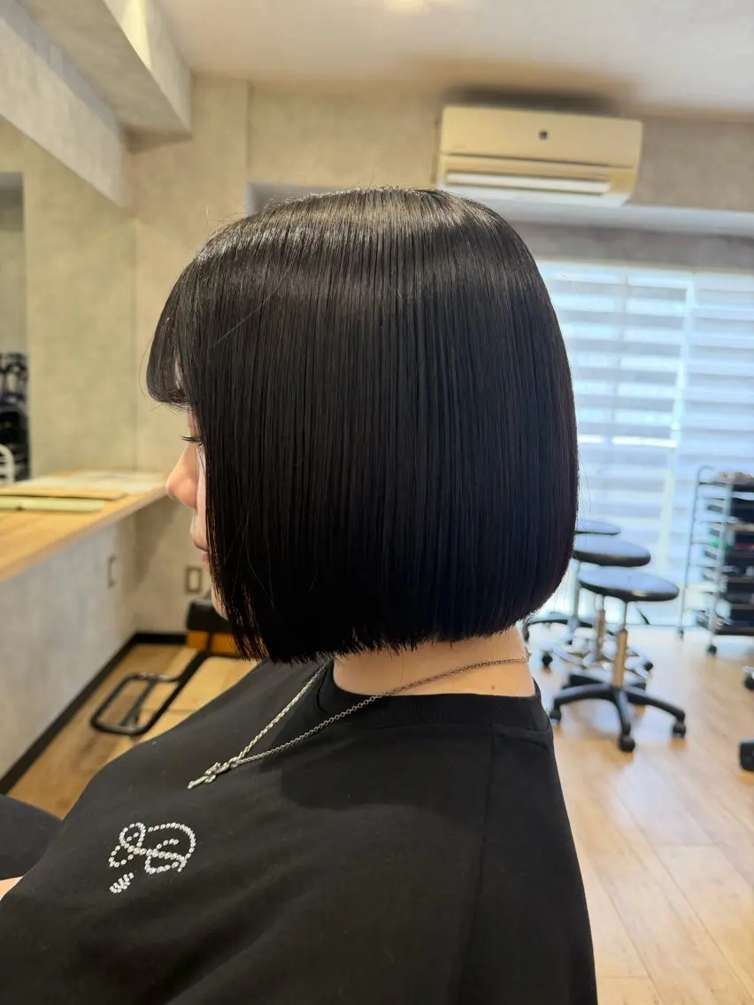 ショート カット トリートメント 🎀Maho🎀ボブ × 髪質改善のヘアスタイル