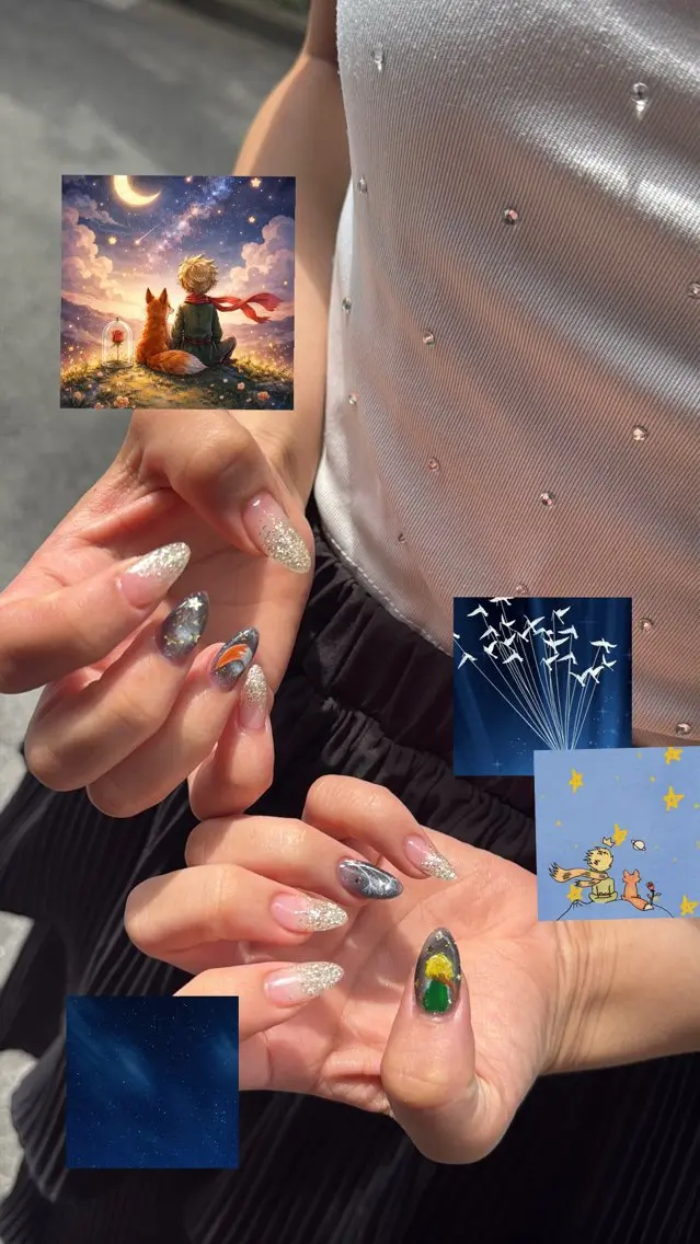 ネイル フラッシュネイル フラッシュマグ フットネイル フレンチネイル 韓国ネイル ハンドネイル SAKU nail 作島茜のネイルデザイン