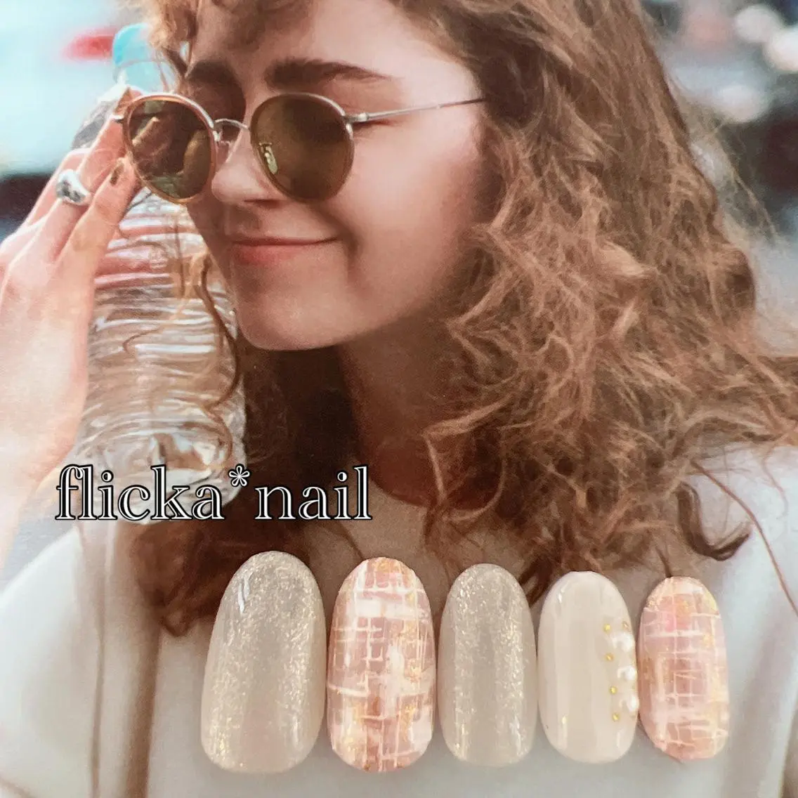 ネイル ツイードネイル ハンドネイル flicka* nailのネイルデザイン