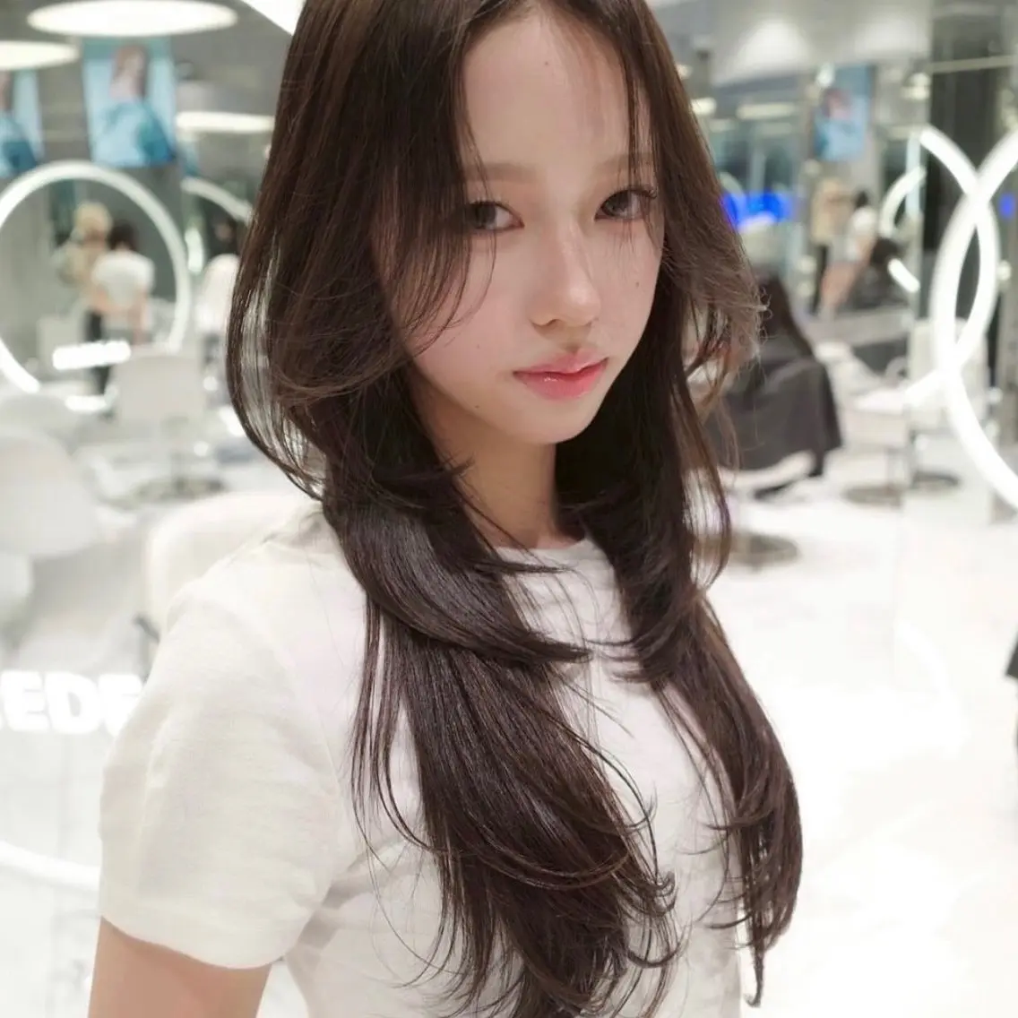 ロング カラー くびれヘア 顔周りカット ハイレイヤー 韓国風ヘア レイヤーカット 🫧Nao/ 大宮ハイレイヤー🫧のヘアスタイル