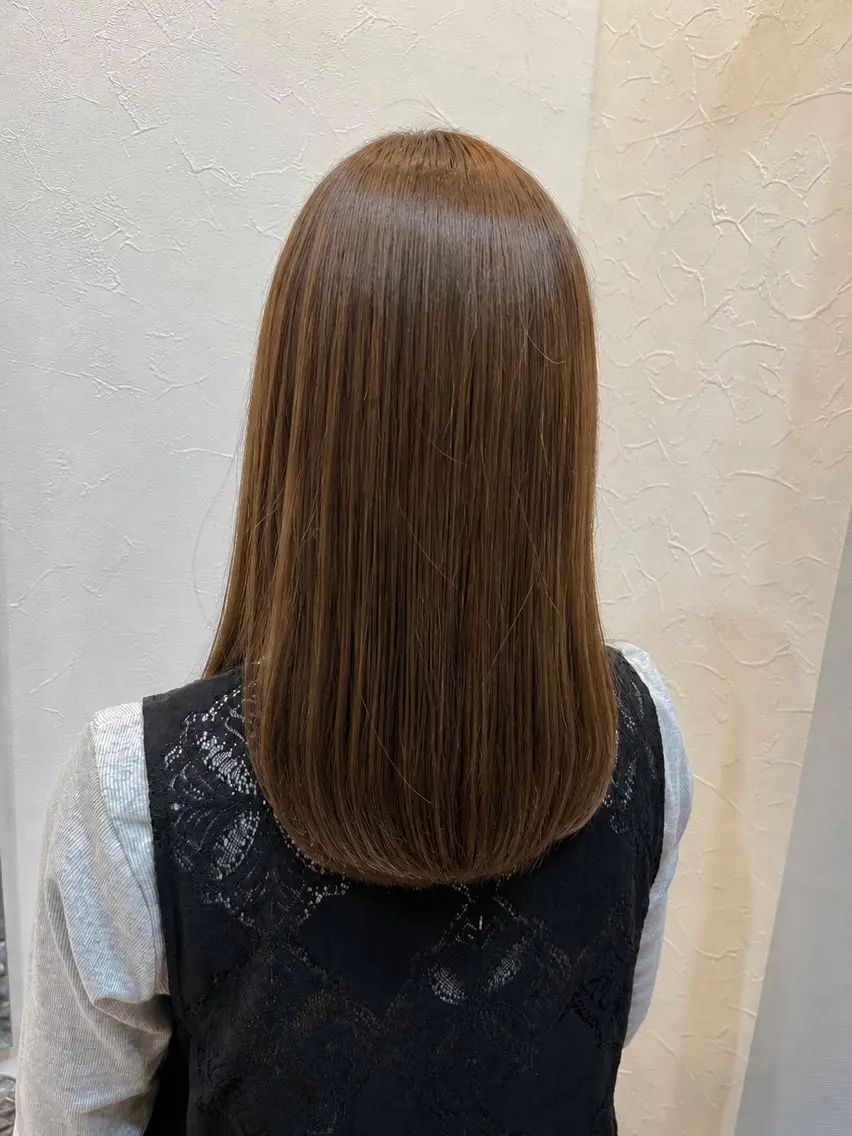 セミロング カラー ベージュカラー 透明感カラー イルミナカラー ヘアカラー 千葉 美咲のヘアスタイル