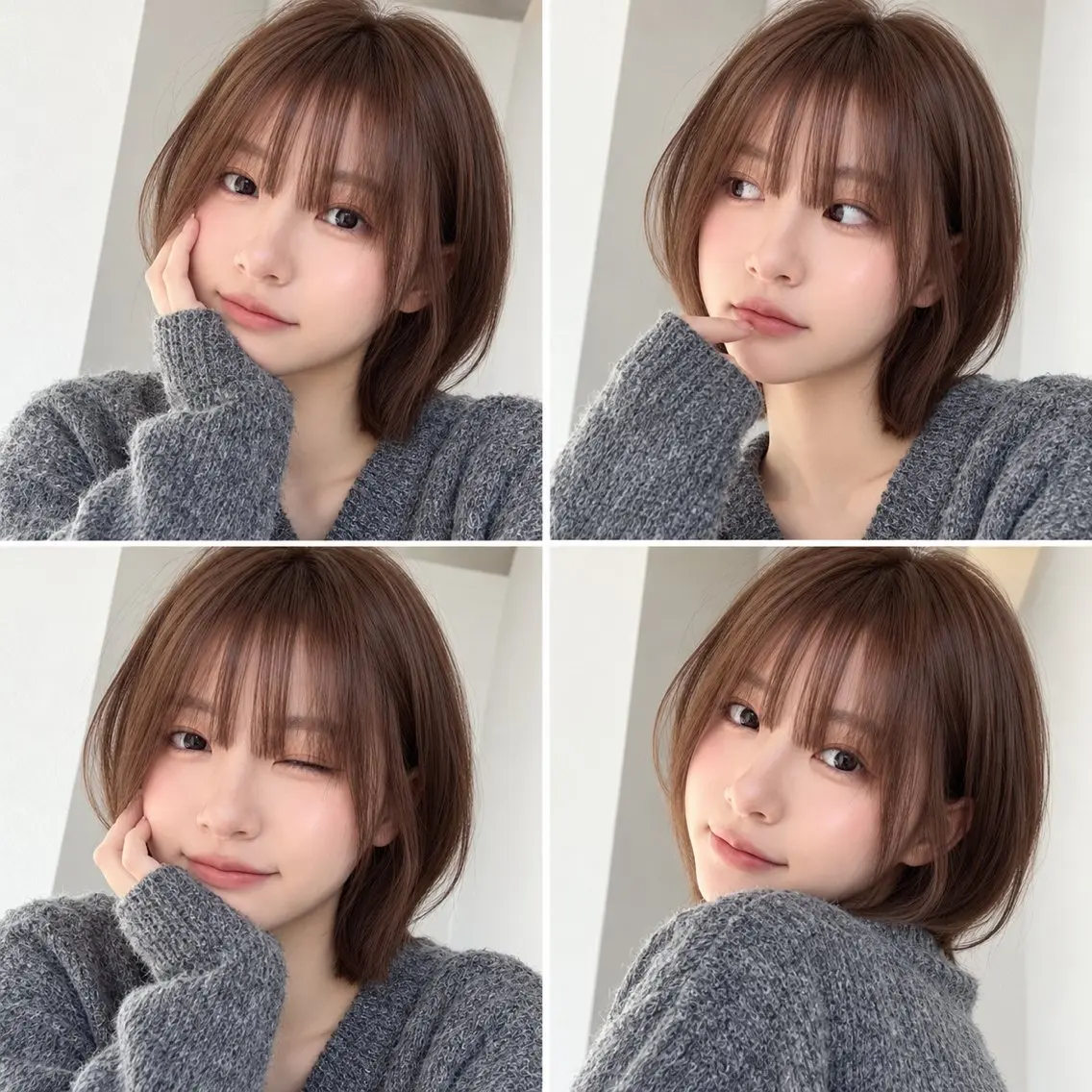 ショート カラー パーマ 🦋韓国風レイヤー/ 艶髪矯正🦋凛太郎のヘアスタイル