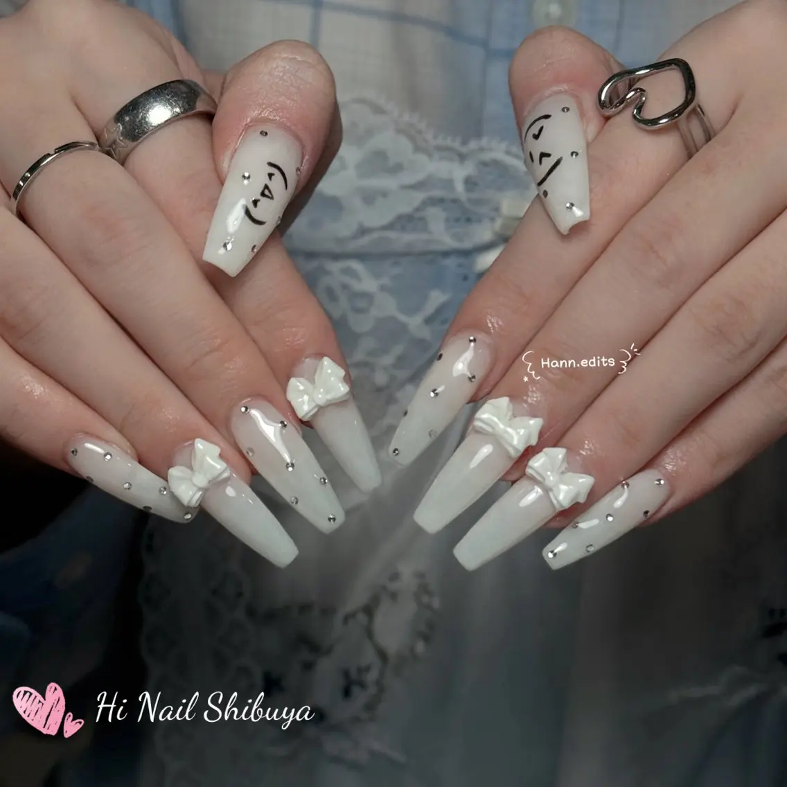 セミロング ハンドネイル Hi Nail 渋谷のネイルデザイン