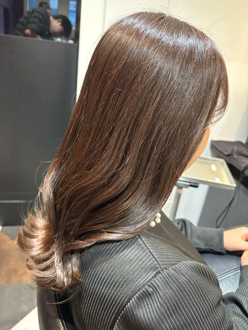 ロング カラー 沢井涼人 ✂︎ 艶髪のヘアスタイル