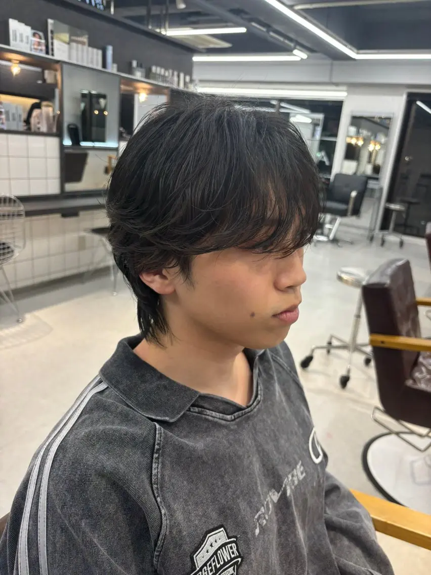 ショート パーマ パーマ メンズパーマ特化 リズムのヘアスタイル